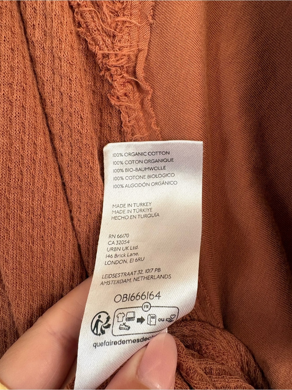 Free People We the Free Thermal Short Sleeve Oversized Cotton Tee Size XS/S - Picture 3 of 5